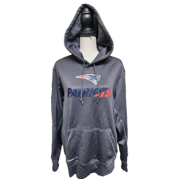 Patriots NFL Pullover Hoodie Size Medium Therma-Fit - Picture 1 of 8